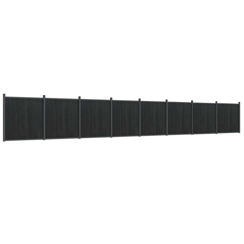 Berkfield Fence Panel Grey 1391x186 cm WPC 1