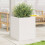 Berkfield Garden Planter White 40x40x46 cm Solid Wood Pine 3