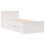 Berkfield Bed Frame without Mattress with Headboard White 90x190 cm Single Solid Wood Pine 3