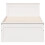 Berkfield Bed Frame without Mattress with Headboard White 90x190 cm Single Solid Wood Pine 4