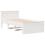 Berkfield Bed Frame without Mattress with Headboard White 90x190 cm Single Solid Wood Pine 5
