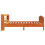 Berkfield Bed Frame without Mattress Wax Brown 100x200 cm Solid Wood Pine 5