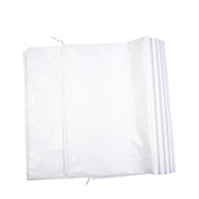10pcs White Woven Polypropylene Sand Bags 45x75cm for Flood Control Moving and Storage Heavy Duty