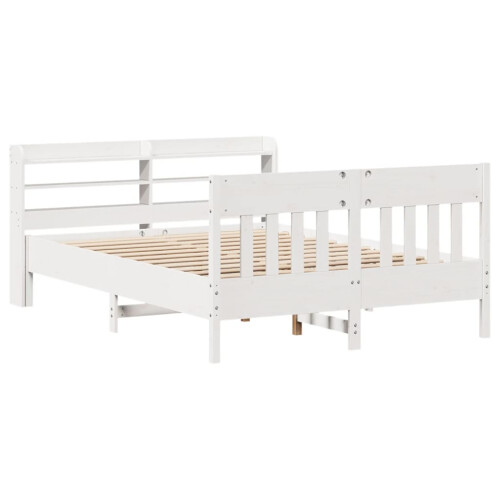 Berkfield Bed Frame without Mattress White 120x200 cm Solid Wood Pine 2