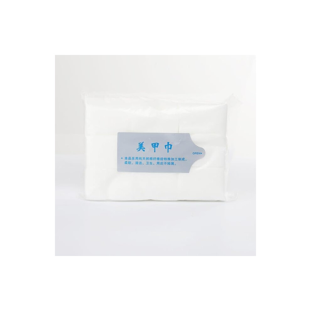 Lint Cotton Nail Polish Remover Pads for Quick SoakOff Gel Polish Removal, Salon Use (Color A)