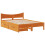 Berkfield Bed Frame with Drawers Wax Brown 120x200 cm Solid Wood Pine 2