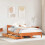 Berkfield Bed Frame with Drawers Wax Brown 120x200 cm Solid Wood Pine 3