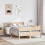 Berkfield Bed Frame with Headboard 150x200 cm King Size Solid Wood Pine 3