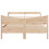 Berkfield Bed Frame with Headboard 150x200 cm King Size Solid Wood Pine 4