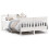 Berkfield Bed Frame without Mattress White 140x190 cm Solid Wood Pine 2