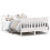 Berkfield Bed Frame without Mattress White 135x190 cm Double Solid Wood Pine 2