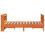 Berkfield Bed Frame without Mattress Wax Brown 120x190 cm Small Double Solid Wood Pine 5