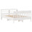 Berkfield Bed Frame without Mattress White 135x190 cm Double Solid Wood Pine 3