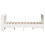 Berkfield Bed Frame without Mattress White 135x190 cm Double Solid Wood Pine 5