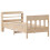 Berkfield Bed Frame without Mattress 75x190 cm Small Single Solid Wood Pine 3