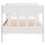 Berkfield Bed Frame without Mattress White 75x190 cm Small Single Solid Wood Pine 4