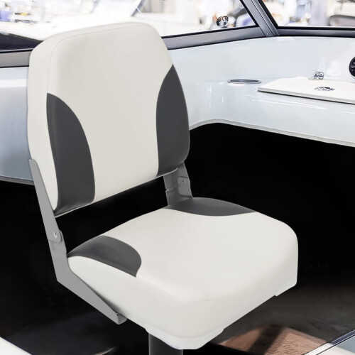 Berkfield Foldable Boat Seat 2 Set Low Backrest 1