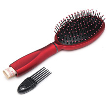 Hidden Hair Brush Safe with Secret Storage Compartment, Realistic Brush Design, Red Travel Stash