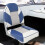 Berkfield 4 Piece Foldable Boat Seat Set High Backrest 2
