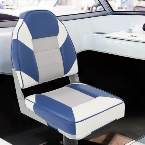 Berkfield 4 Piece Foldable Boat Seat Set High Backrest 1