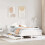 Berkfield Bed Frame with Drawers White 140x200 cm Solid Wood Pine 3