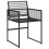 Berkfield 7 Piece Garden Dining Set Black Poly Rattan 4