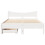 Berkfield Bed Frame with Drawers White 140x200 cm Solid Wood Pine 4