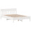 Berkfield Bed Frame without Mattress White 120x190 cm Small Double Solid Wood Pine 5