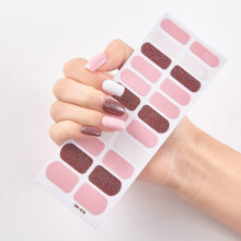 Waterproof 3D Nail Stickers and Self Adhesive Foil Wraps for Fast Salon‑Style Manicure Full Cover Design ss019