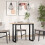 Berkfield Dining Table O-Frame 100x50x75 cm Solid Wood Pine and Steel 3