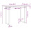Berkfield Dining Table O-Frame 100x50x75 cm Solid Wood Pine and Steel 6