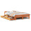 Berkfield Bed frame without Mattress Wax Brown 150x200 cm King Size Solid Wood Pine 2