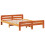 Berkfield Bed frame without Mattress Wax Brown 150x200 cm King Size Solid Wood Pine 5