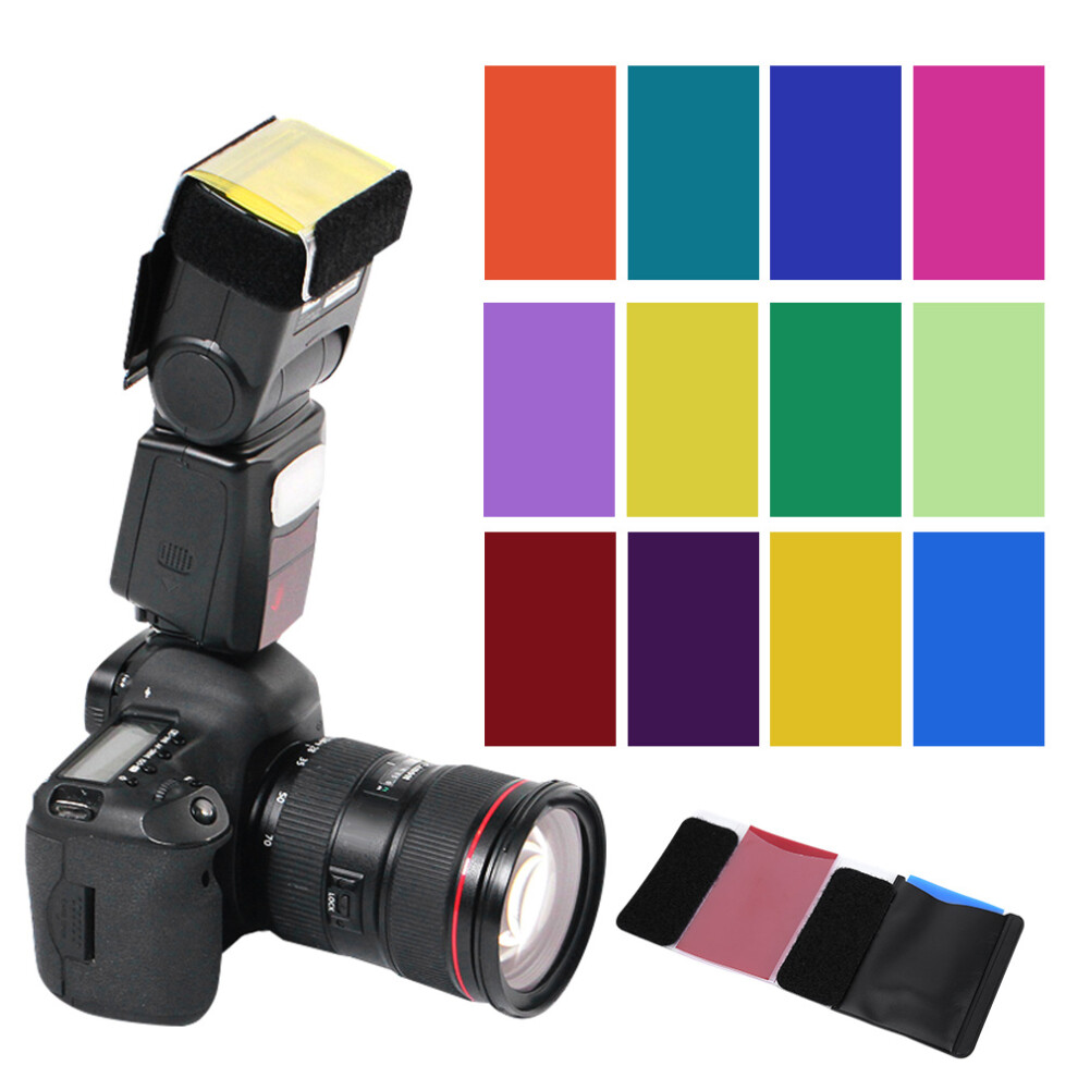 12-Colour Flash Filter Paper For Cameras 7340572994127