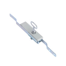MS821 Electrical Cabinet Door Lock with Key, Heavy Duty Gate Lock for Outdoor Use, Black Grey