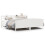 Berkfield Bed Frame without Mattress White 200x200 cm Solid Wood Pine 2