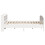 Berkfield Bed Frame without Mattress White 200x200 cm Solid Wood Pine 5