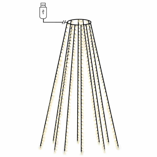 Berkfield Christmas Tree Net Lights with 400 LEDs Cold White 400 cm 1