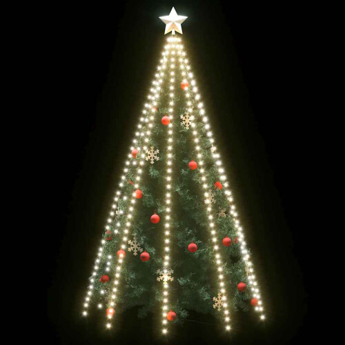 Berkfield Christmas Tree Net Lights with 400 LEDs Cold White 400 cm 2