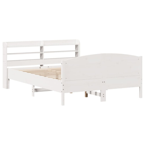 Berkfield Bed Frame without Mattress White 120x200 cm Solid Wood Pine 2