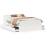 Berkfield Bed Frame without Mattress with Headboard White 150x200 cm King Size Solid Wood Pine 2