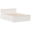 Berkfield Bed Frame without Mattress with Headboard White 150x200 cm King Size Solid Wood Pine 3