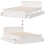 Berkfield Bed Frame without Mattress with Headboard White 150x200 cm King Size Solid Wood Pine 6