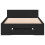 Berkfield Bed Frame with Drawer without Mattress Black 75x190 cm Small Single 4