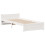 Berkfield Bed Frame without Mattress White 90x190 cm Single Solid Wood Pine 5