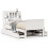 Berkfield Bookcase Bed without Mattress White 75x190 cm Small Single Solid Wood Pine 2