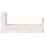 Berkfield Bookcase Bed without Mattress White 75x190 cm Small Single Solid Wood Pine 5