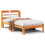 Berkfield Bed Frame without Mattress Wax Brown 100x200 cm Solid Wood Pine 2