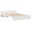 Berkfield Bed Frame without Mattress White 150x200 cm King Size Solid Wood Pine 5