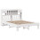 Berkfield Bed Frame without Mattress White 140x200 cm Solid Wood Pine 3